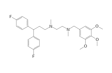 3,3-bis(4-fluorophenyl)propyl-methyl-[2-[methyl-(3,4,5-trimethoxybenzyl)amino]ethyl]amine