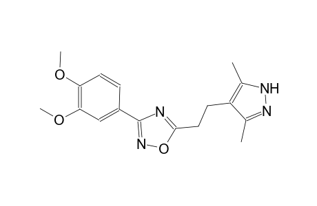 1,2,4-oxadiazole, 3-(3,4-dimethoxyphenyl)-5-[2-(3,5-dimethyl-1H-pyrazol-4-yl)ethyl]-