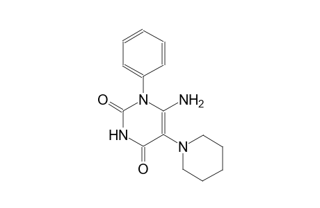 6-amino-1-phenyl-5-(1-piperidinyl)-2,4(1H,3H)-pyrimidinedione