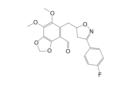 1,3-benzodioxole-4-carboxaldehyde, 5-[[3-(4-fluorophenyl)-4,5-dihydro-5-isoxazolyl]methyl]-6,7-dimethoxy-