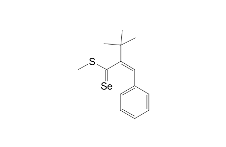 S-Methyl (Z)-2-(t-butyl)-3-phenylthioselonopropenoate