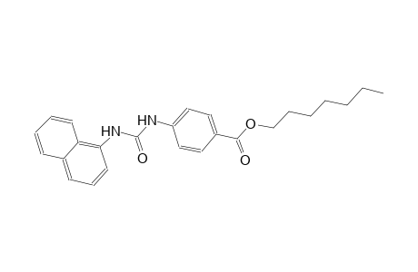 benzoic acid, 4-[[(1-naphthalenylamino)carbonyl]amino]-, heptyl ester