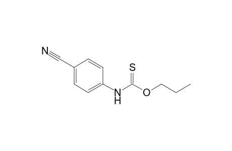 N-(4-cyanophenyl)carbamothioic acid O-propyl ester