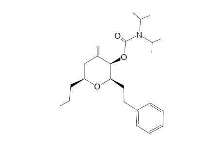 Diisopropyl-carbamic acid (2R,3R,6S)-4-methylene-2-phenethyl-6-propyl-tetrahydro-pyran-3-yl ester