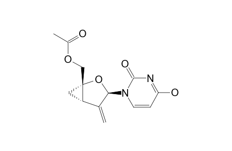 [(1S,3R,5S)-3-[2,4-DIOXO-3,4-DIHYDRO-1(2H)-PYRIMIDINYL]-4-METHYLENE-2-OXABICYCLO-[3.1.0]-HEX-1-YL]-METHYL-ACETATE