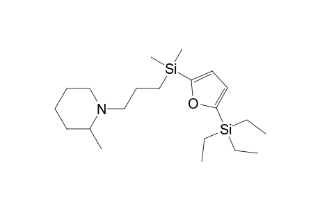 2-{[3-(2-Methylpiperidino)propyl]dimethylsilyl}-5-triethylsilylfuran