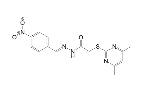 acetic acid, [(4,6-dimethyl-2-pyrimidinyl)thio]-, 2-[(E)-1-(4-nitrophenyl)ethylidene]hydrazide