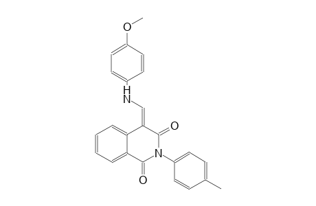 1,3(2H,4H)-isoquinolinedione, 4-[[(4-methoxyphenyl)amino]methylene]-2-(4-methylphenyl)-, (4E)-