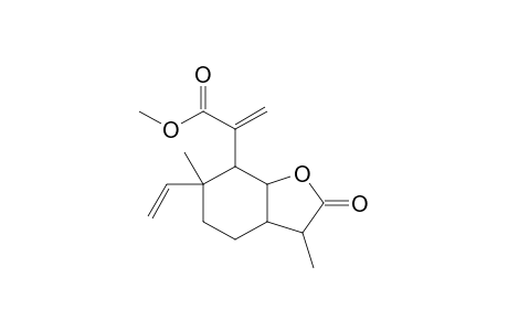 3,6-Dimethyl-6-ethenyl-7-[1-(methoxycarbonyl)ethenyl]perhydrobenzo[b]furan-2-one