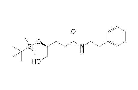 N-2-Phenylethyl (4S)-4-(t-butyldimethylsilyloxy)-5-(hydroxy)pentanamide