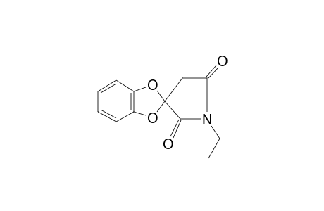 Pyrrolidine-2,5-dione, 1-ethyl-3,2'-spiro(benzo-1,3-dioxole)-