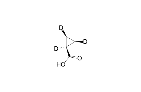 Cyclopropane-1,2,3-D3-carboxylic acid, (1.alpha.,2.beta.,3.beta.)-
