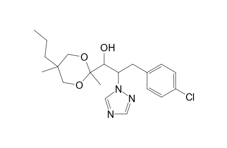 1H-1,2,4-Triazole-1-ethanol, beta-[(4-chlorophenyl)methyl]-alpha-(2,5-dimethyl-5-propyl-1,3-dioxan-2-yl)-