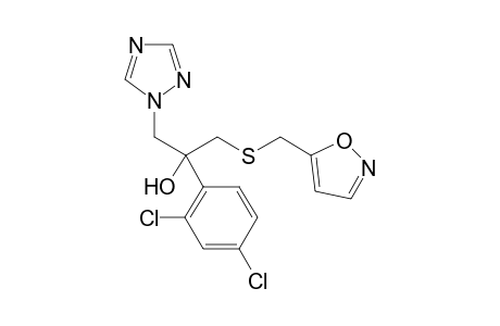 2-(2,4-dichlorophenyl)-1-(1,2-oxazol-5-ylmethylsulfanyl)-3-(1,2,4-triazol-1-yl)propan-2-ol