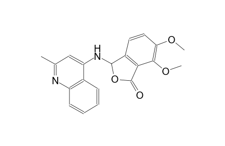 6,7-dimethoxy-3-[(2-methyl-4-quinolinyl)amino]-2-benzofuran-1(3H)-one
