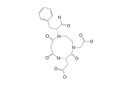 1-(TERT.-BUTYLOXYCARBONYLMETHYL)-(3S)-CYCLOHEXYLOXYCARBONYLMETHYL-9-[2'(S)-3'-PHENYLPROPIONAMIDE]-2,5,7-TRIOXO-1,4,8-TRIAZADECANE