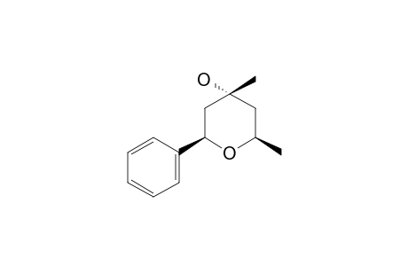 (2R,4R,6R)-2,4-dimethyl-6-phenyloxan-4-ol