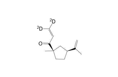 1-[(1R,3S)-1-Methyl-3-(1-methylethenyl)cyclopent-1-yl][3-2H]prop-2-en-1-one