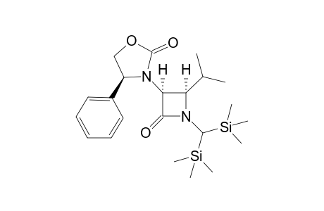 (S)-3-[(2R,3S)-1-(Bis-trimethylsilanyl-methyl)-2-isopropyl-4-oxo-azetidin-3-yl]-4-phenyl-oxazolidin-2-one