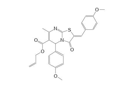 5H-thiazolo[3,2-a]pyrimidine-6-carboxylic acid, 2,3-dihydro-5-(4-methoxyphenyl)-2-[(4-methoxyphenyl)methylene]-7-methyl-3-oxo-, 2-propenyl ester, (2Z)-