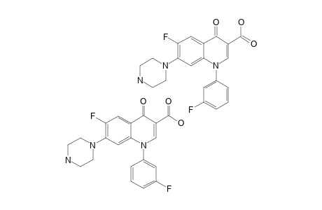 1-(3-FLUOROPHENYL)-6-FLUORO-7-PIPERAZINYL-4-OXO-1,4-DIHYDRO-QUINOLINE-3-CARBOXYLIC-ACID