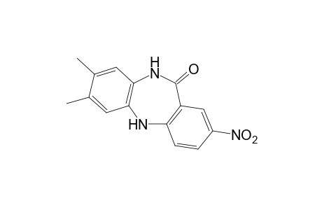 5,10-dihydro-7,8-dimethyl-2-nitro-11H-dibenzo[b,e][1,4]diazepin-11-one