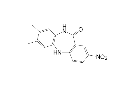 5,10-dihydro-7,8-dimethyl-2-nitro-11H-dibenzo[b,e][1,4]diazepin-11-one