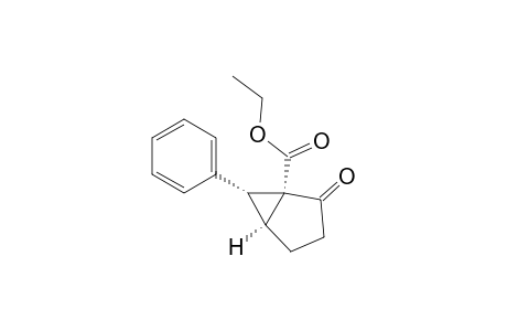 Bicyclo[3.1.0]hexane-1-carboxylic acid, 2-oxo-6-phenyl-, ethyl ester, (1.alpha.,5.alpha.,6.alpha.)-