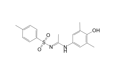 Benzenesulfonamide, N-[1-(4-hydroxy-3,5-dimethylphenylamino)ethylidene]-4-methyl-