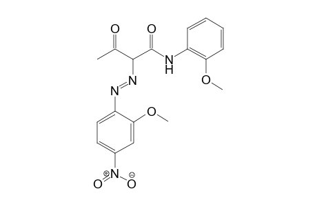 2-Methoxy-4-nitroaniline -> acetoacetic acid-2-methoxyanilide