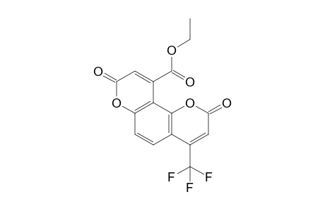 Ethyl 2,8-dioxo-4-(trifluoromethyl)-2H,8H-pyrano[2,3-f]chromene-10-carboxylate