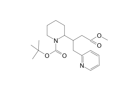 Methyl 3-[1-(tert-butoxycarbonyl)piperidin-2-yl]-4-(2-pyridin-2-yl)butanoate