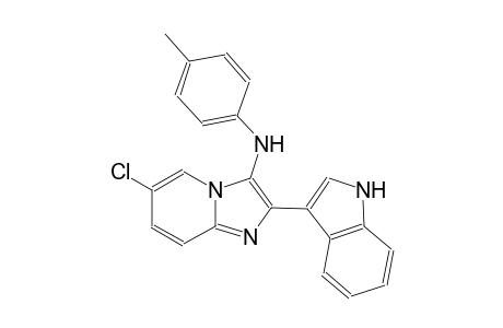 N-[6-chloro-2-(1H-indol-3-yl)imidazo[1,2-a]pyridin-3-yl]-N-(4-methylphenyl)amine