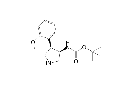 N-[(3R,4R)-4-(2-methoxyphenyl)-3-pyrrolidinyl]carbamic acid tert-butyl ester