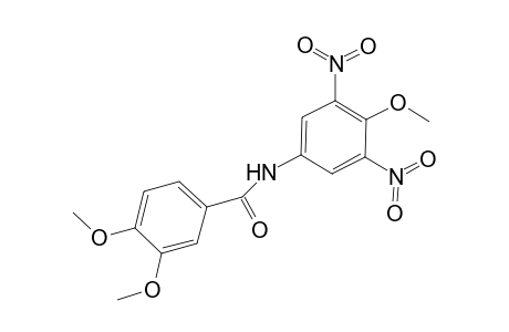 Benzamide, 3,4-dimethoxy-N-(4-methoxy-3,5-dinitrophenyl)-