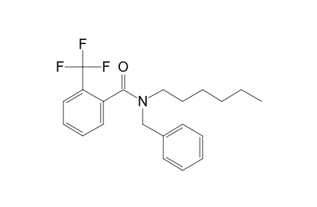 Benzamide, 2-trifluoromethyl-N-benzyl-N-hexyl-