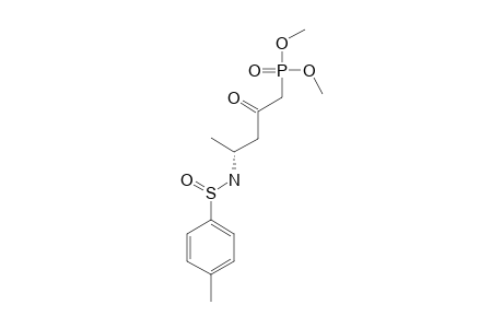 DIMETHYL-(S(S),S)-(+)-2-OXO-4-(PARA-TOLUENESULFINYLAMINO)-PENTYLPHOSPHONATE