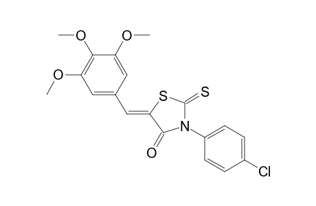 (5Z)-3-(4-chlorophenyl)-2-sulfanylidene-5-[(3,4,5-trimethoxyphenyl)methylidene]-1,3-thiazolidin-4-one