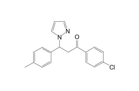 1-(4-chlorophenyl)-3-(1H-pyrazolyl-1-yl)-3-(p-methylphenyl)propan-1-one