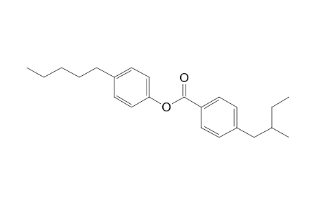 Benzoic acid, 4-(2-methylbutyl)-, 4-pentylphenyl ester