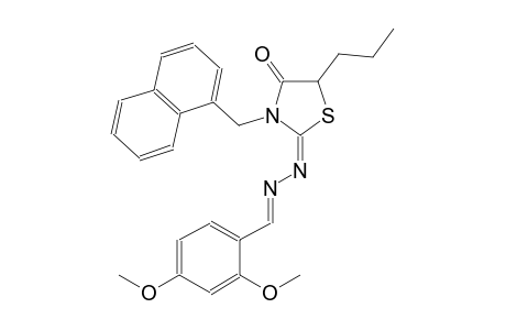 2,4-dimethoxybenzaldehyde [(2E)-3-(1-naphthylmethyl)-4-oxo-5-propyl-1,3-thiazolidin-2-ylidene]hydrazone