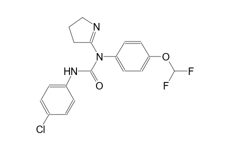 N'-(4-chlorophenyl)-N-[4-(difluoromethoxy)phenyl]-N-(3,4-dihydro-2H-pyrrol-5-yl)urea