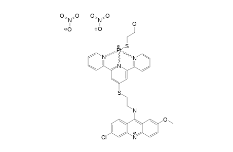 4'-[N-(6-CHLORO-2-METHOXYACRIDINE-9-AMINOETHANETHIO)]-2,2':6',2''-TERPYRIDINE-PLATINUM-(II)-2-HYDROXYETHANETHIOLATE