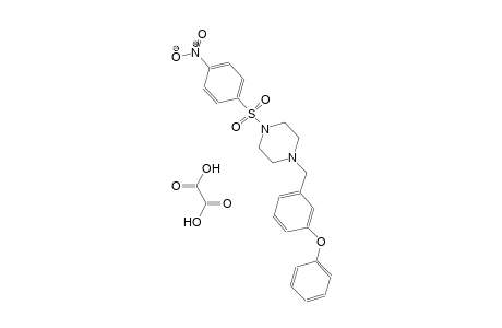 1-((4-nitrophenyl)sulfonyl)-4-(3-phenoxybenzyl)piperazine oxalate