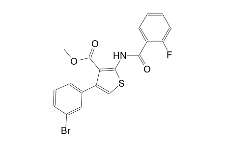 methyl 4-(3-bromophenyl)-2-[(2-fluorobenzoyl)amino]-3-thiophenecarboxylate