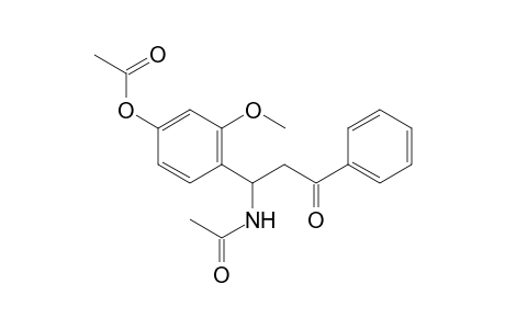 N-[1'-(4'-Acetoxy-2"-methoxyphenyl)-3'-oxo-3'-phenylpropyl]-acetamide