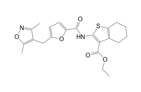 ethyl 2-({5-[(3,5-dimethyl-4-isoxazolyl)methyl]-2-furoyl}amino)-4,5,6,7-tetrahydro-1-benzothiophene-3-carboxylate