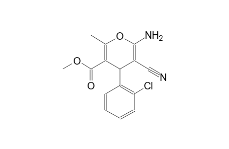4H-pyran-3-carboxylic acid, 6-amino-4-(2-chlorophenyl)-5-cyano-2-methyl-, methyl ester