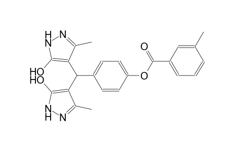 4-[bis(5-hydroxy-3-methyl-1H-pyrazol-4-yl)methyl]phenyl 3-methylbenzoate