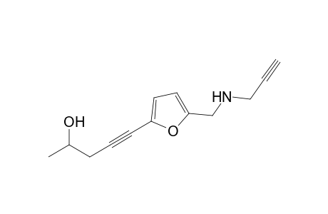 5-(5-Prop-2-ynylaminomethylfuran-2-yl)pent-4-yn-2-ol